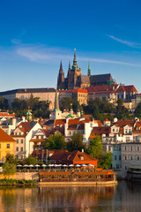 View of the Cathedral of St. Vitus, Prague, Czech Republic.