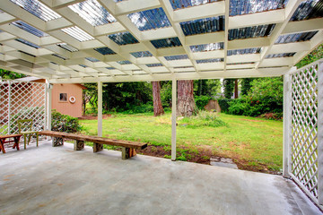 Fototapeta premium Countryside house. Big porch