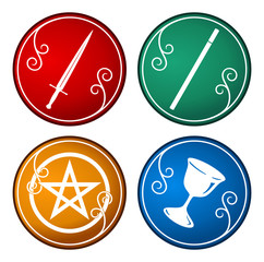 set of tarot symbol
