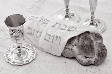 Shabbat eve table
