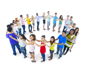 Obraz premium Large Group of People Standing