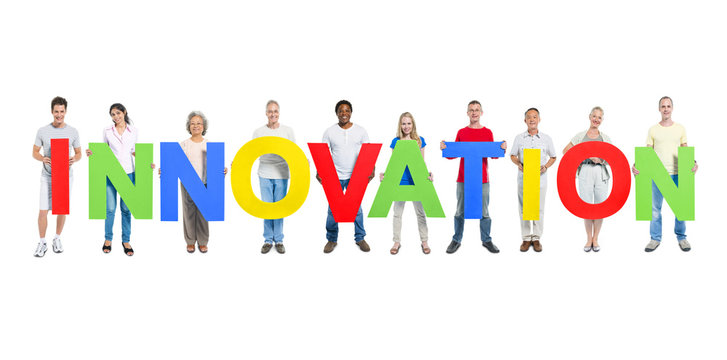 Group of People Holding Innovation