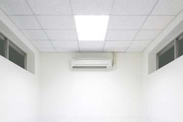 Air conditioner (AC) indoor unit or evaporator and wall mounted. That is part of mini split system...