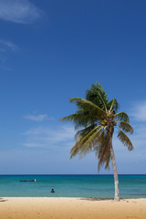 Fototapeta na wymiar Santa Cruz darmo lokalna plaża na Curaçao, Karaiby