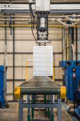 Industrial robot working in factory