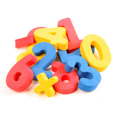Multicolored learning numbers
