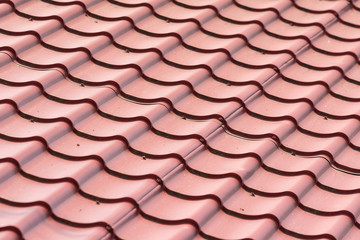 House Shingles Tiles On A Roof Closeup