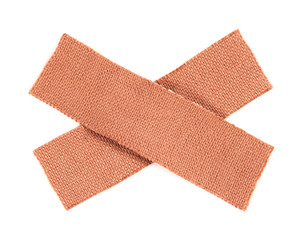 Bandaids isolated over a white background