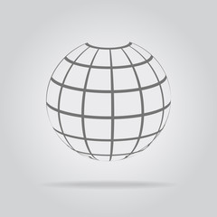 Abstract sphere in a strip