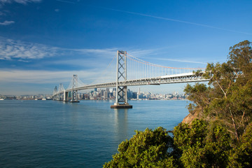 San Francisco City Panorama and Bay Bridge