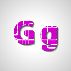 Colorful letter alphabet