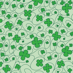 Saint Patrick's Day pattern in vector format.