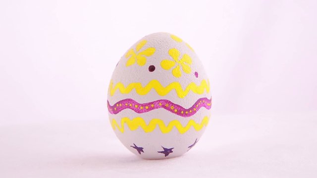 Easter egg isolated over white background