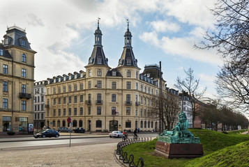 Naklejka premium street in Copenhagen