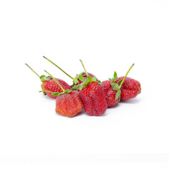 fresh strawberry isolated on white