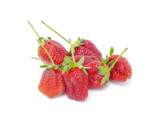 fresh strawberry isolated on white