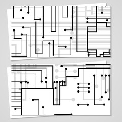 Vector business-card set for your design