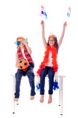 Obraz premium football supporters