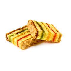 Isolated image of two delicious cookies