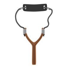 realistic 3d render of hand catapult