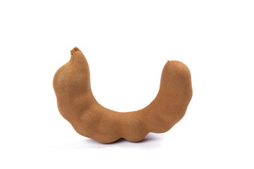 Sweet Tamarind on white background.