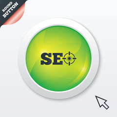 SEO sign icon. Search Engine Optimization symbol.