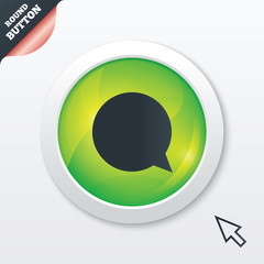 Chat sign icon. Speech bubble symbol.