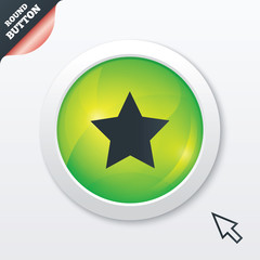 Star sign icon. Favorite button. Navigation