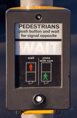 Pedestrian crossing control box UK