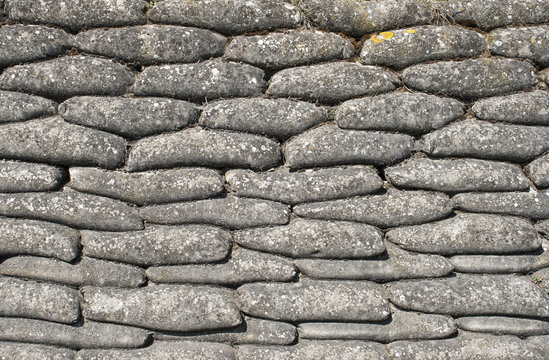 Background sandbags of trenches world war one