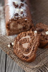 Chocolate swiss roll