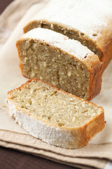 Banana Cake on a baking paper