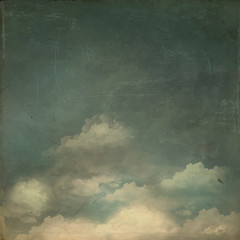 Vintage Grungy Textured Sky Background