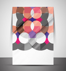 Multipurpose CMYK geometric print template