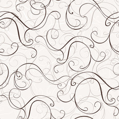 Elegant stylish abstract floral wallpaper. Seamless pattern