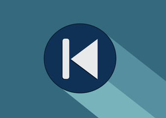 Media player buttons collection design elements