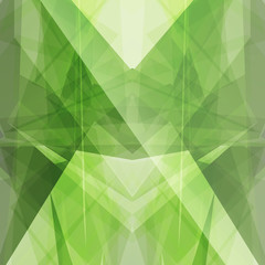 emerald green triangular square background button icon