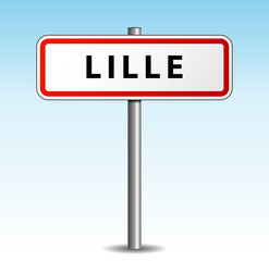 Panneau de ville Lille