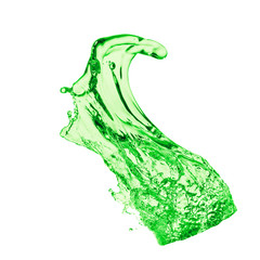 green liquid splash