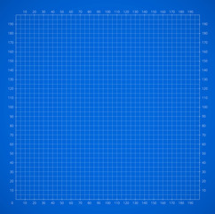 Scientific engineering grid paper with scale