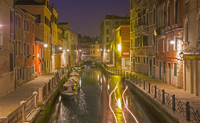 Venice - Look to Rio Martin canal in dusk