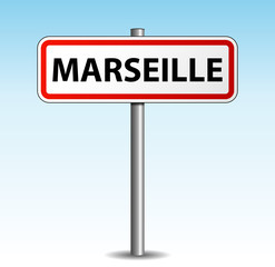 Panneau de ville Marseille