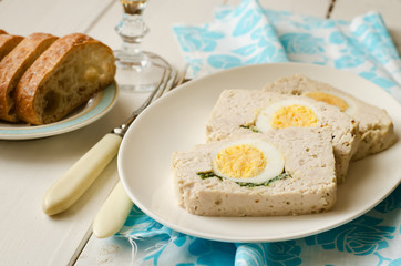 Turkey meatloaf with egg