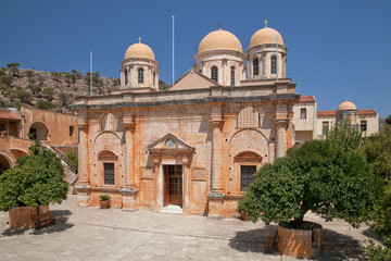 Fototapeta na wymiar Klasztor Świętej Trójcy (Agia Triada Tsangarolon). Grecia. Kreta