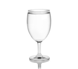 glass of water isolated on a white background.
