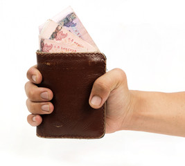 Hand and wallet,