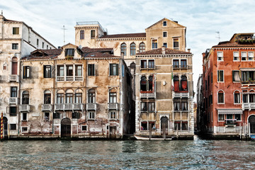 Palazzos on the Grand canal, Venice, Italy