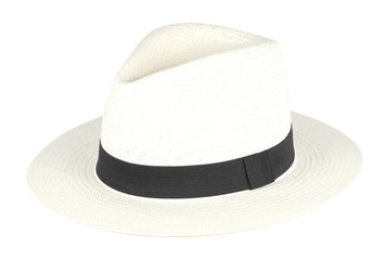 Panama Hat on White background