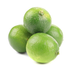 Fresh green limes.