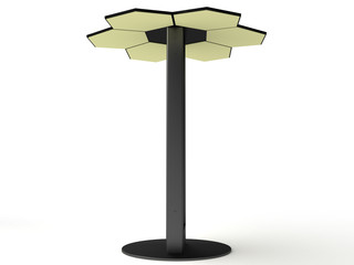 Information board with solar panels #5